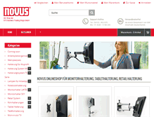 Tablet Screenshot of novus-halterung.de